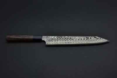 Nigara Anmon Kurozome Sujihiki Kiritsuke 255mm - Image 9