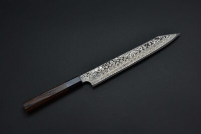 Nigara Anmon Kurozome Sujihiki Kiritsuke 255mm - Image 8