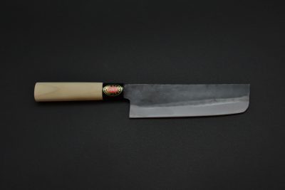 Yoshida Hamono Kurouchi Aogami-2 Nakiri 165mm - Image 6