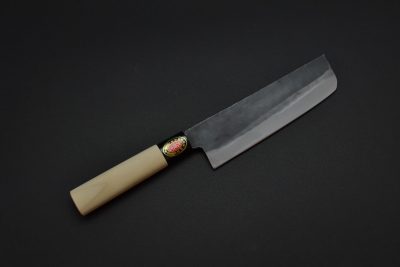 Yoshida Hamono Kurouchi Aogami-2 Nakiri 165mm - Image 5