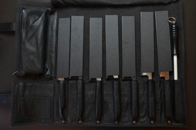 Knife Roll Canvas Grey / Black - Image 6