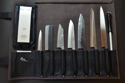 Knife Roll Canvas Brown / Black - Image 2