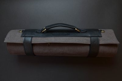 Knife Roll Canvas Brown / Black - Image 7