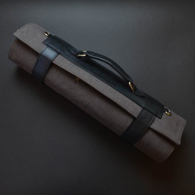 Knife Roll Canvas Brown / Black