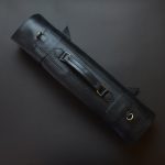 Knife Roll Leather Black
