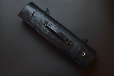 Knife Roll Leather Black - Image 5
