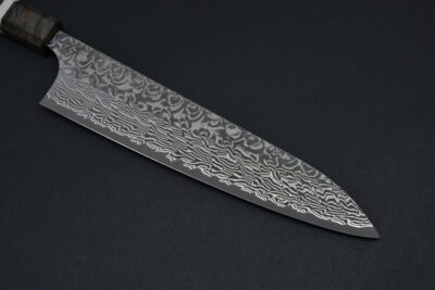 Yoshimi Kato SG2 Damascus Gyuto 210mm - Green wood - Image 5