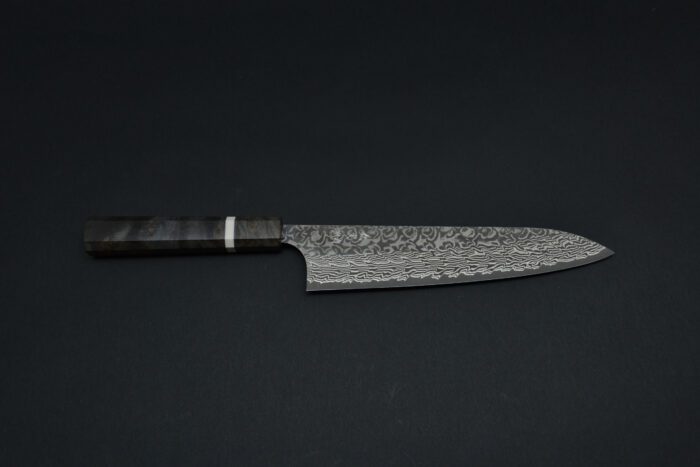 Yoshimi Kato SG2 Damascus Gyuto 210mm - Green wood - Image 6