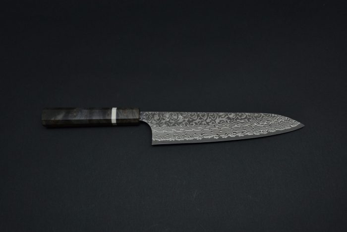 Yoshimi Kato SG2 Damascus Gyuto 210mm - Green wood - Image 6