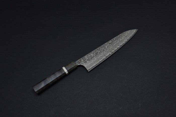 Yoshimi Kato SG2 Damascus Gyuto 210mm - Green wood - Image 3