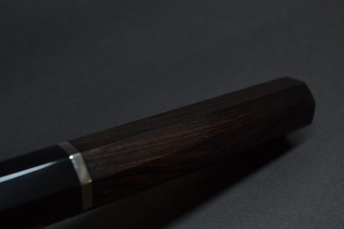 Handle for Gyuto 210 Ebony Black one spacer - Image 3