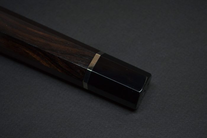 Handle for Gyuto 240 Ebony black one spacer - Image 3