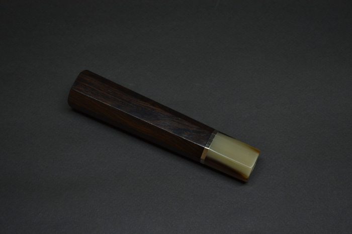 Handle for Gyuto 240 Ebony white one spacer - Image 3
