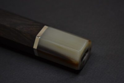 Handle for Gyuto 240 Ebony white one spacer - Image 2