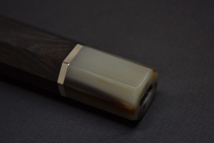 Handle for Gyuto 240 Ebony white one spacer - Image 2