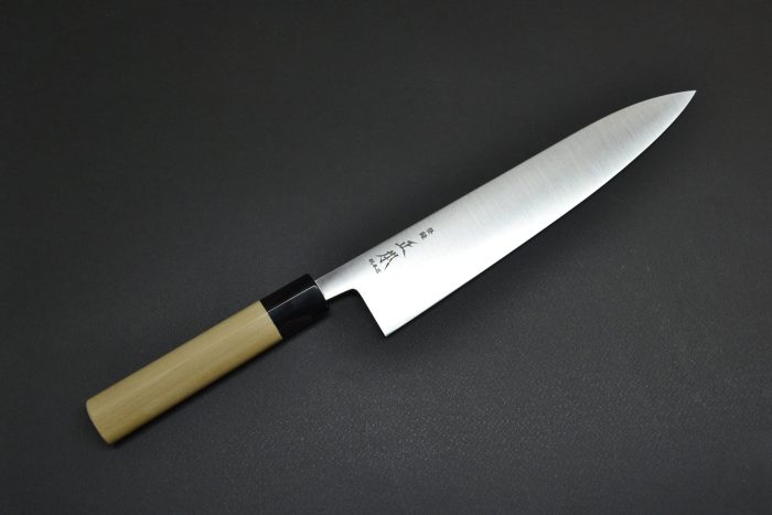 Masamoto KS Gyuto 240mm - Black ferule Shirogami 2 - Image 10