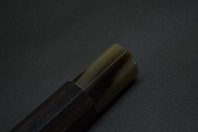 Handle for Gyuto 240 Ebony white #2 Dark - Image 4