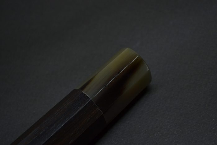 Handle for Gyuto 240 Ebony white #2 Dark - Image 4