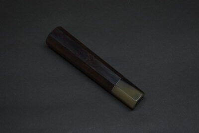 Handle for Gyuto 240 Ebony white #2 Dark - Image 3