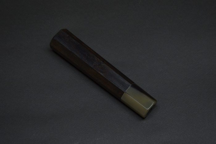Handle for Gyuto 240 Ebony white #2 Dark - Image 3