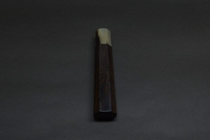 Handle for Gyuto 240 Ebony white #2 Dark - Image 6