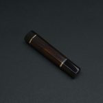Λαβή για Gyuto 210, μαύρο έβενο, δέρμα βουβαλιού, 2 διαχωριστικά