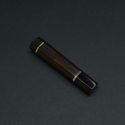 Handle for Gyuto 210 Ebony black Buffalo 2 spacers