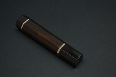 Handle for Gyuto 210 Ebony black Buffalo 2 spacers - Image 5