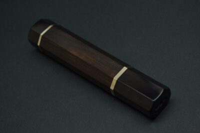 Handle for Gyuto 210 Ebony black Buffalo 2 spacers - Image 4