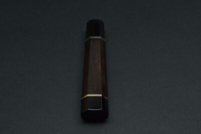 Handle for Gyuto 210 Ebony black Buffalo 2 spacers - Image 3