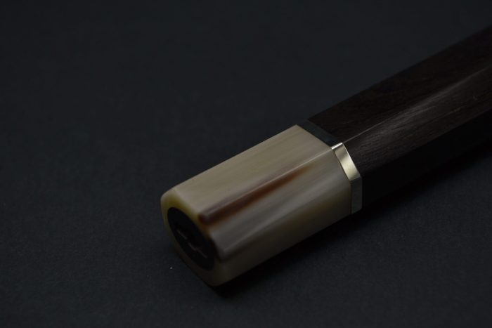Handle for Gyuto 210 Ebony white buffalo 1 spacer - Image 5