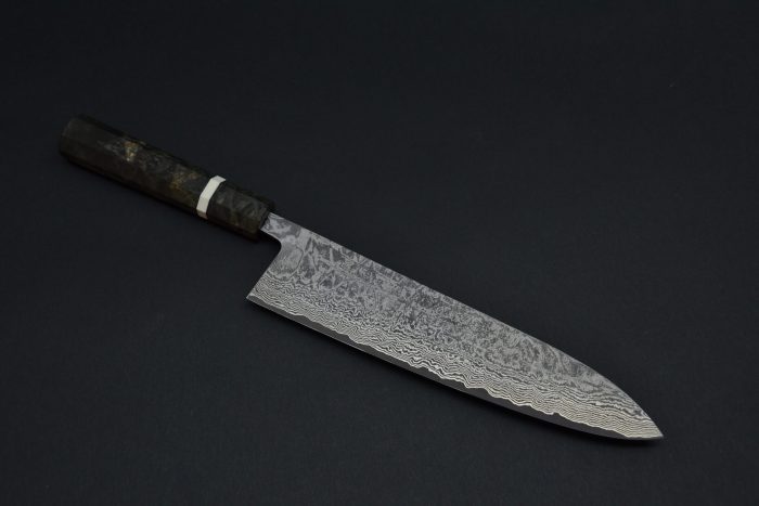 Shiro Kamo Damascus SG2 Gyuto 240mm - Image 9