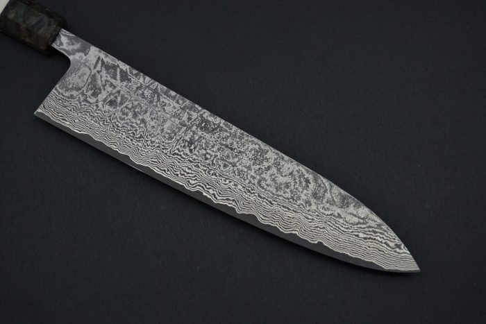 Shiro Kamo Damascus SG2 Gyuto 240mm - Image 8