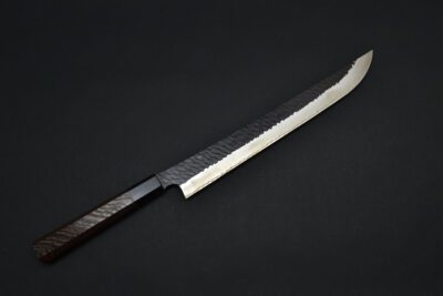 Nigara Tsuchime / Kurouchi Sakimaru Sujihiki 300mm - Image 10
