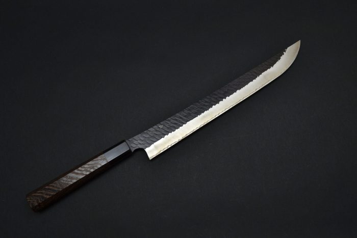 Nigara Tsuchime / Kurouchi Sakimaru Sujihiki 300mm - Image 10