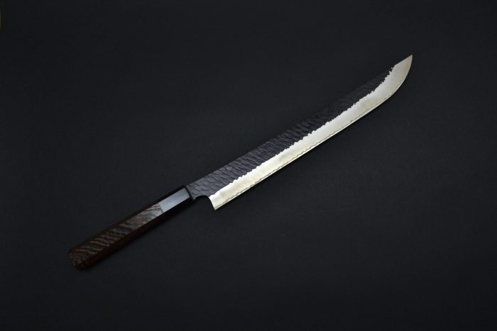 Nigara Tsuchime / Kurouchi Sakimaru Sujihiki 300mm - Image 8