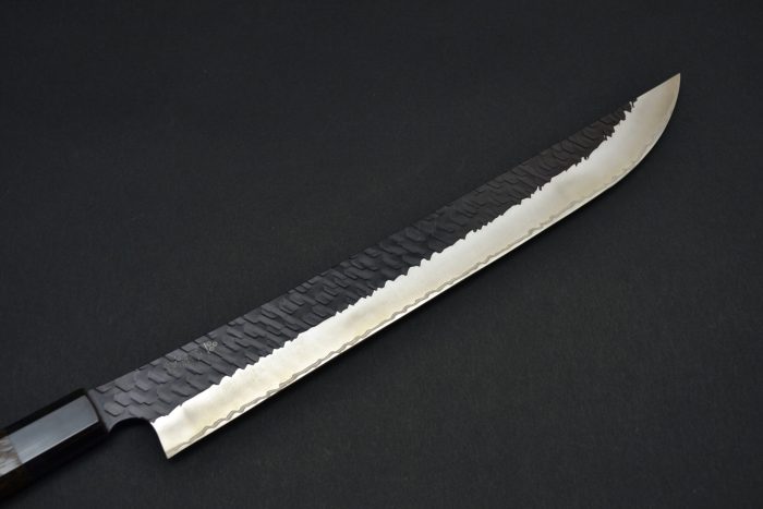Nigara Tsuchime / Kurouchi Sakimaru Sujihiki 300mm - Image 4